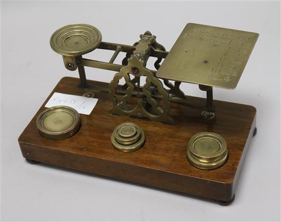 A set of postal scales
